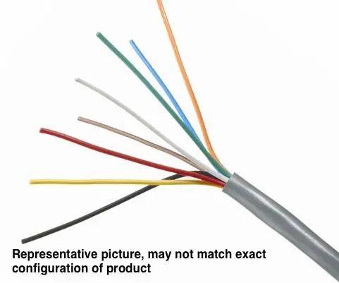 10 Cond 22 Awg  Non Shielded Cable, Stranded Pvc Jacket-7155 1