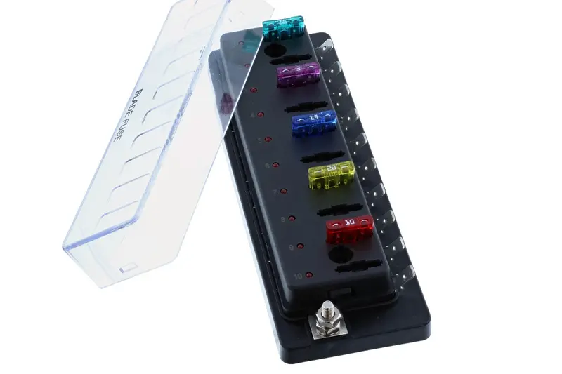 10 Pos Fuse Holder, Atc  W/Cover 1