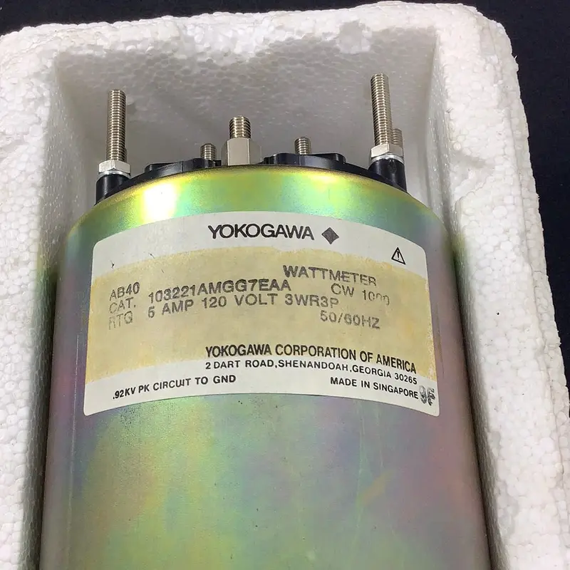 103221Amgg7eaa - Yokogawa - Wattmeter,  5 Amp 120Vac, Scale 0-800Kw/0-1000 Hp 1