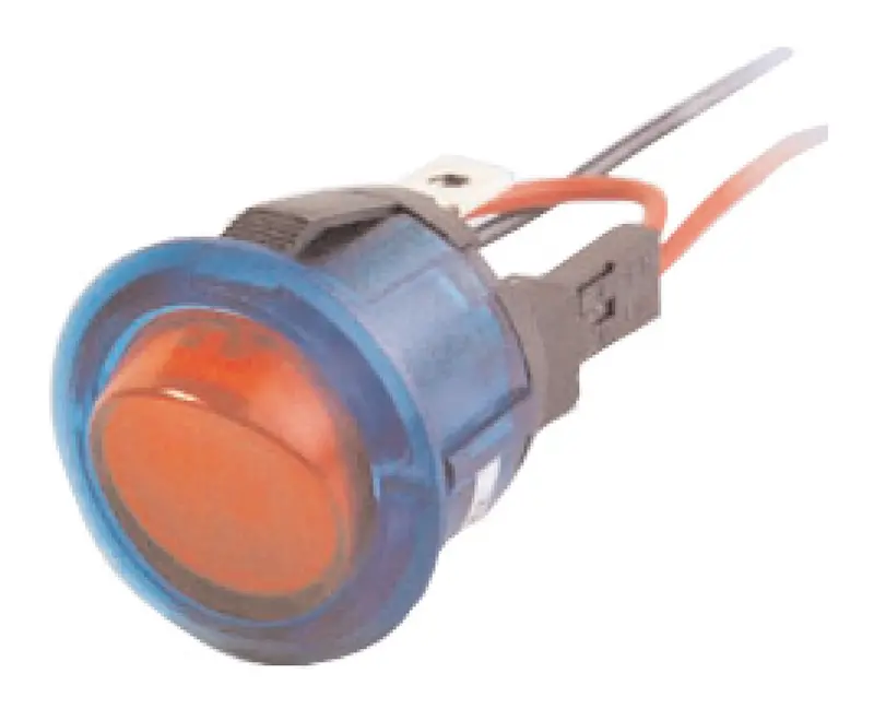 12V Lighted Snap-In Round Rocker Switch 30-12340 1
