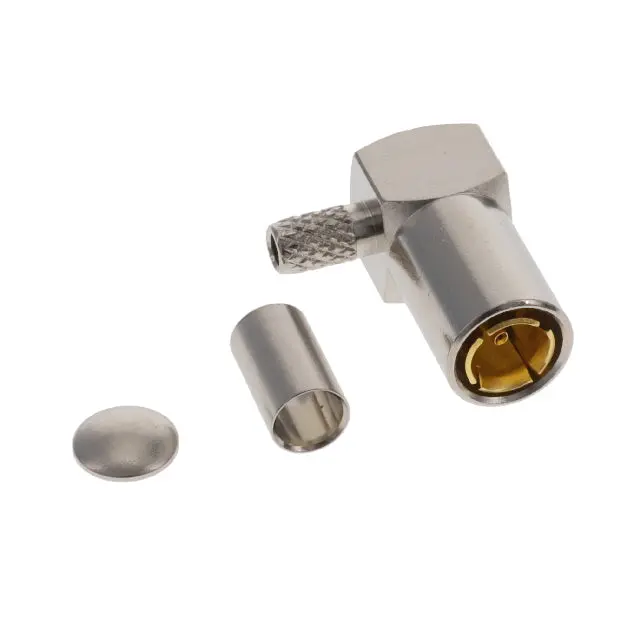 131-8403-106 - Johnson/Cinch -	
Smb, Mini Connector Plug, Female Socket 75Ohm Free Hanging, Right Angle Solder 1
