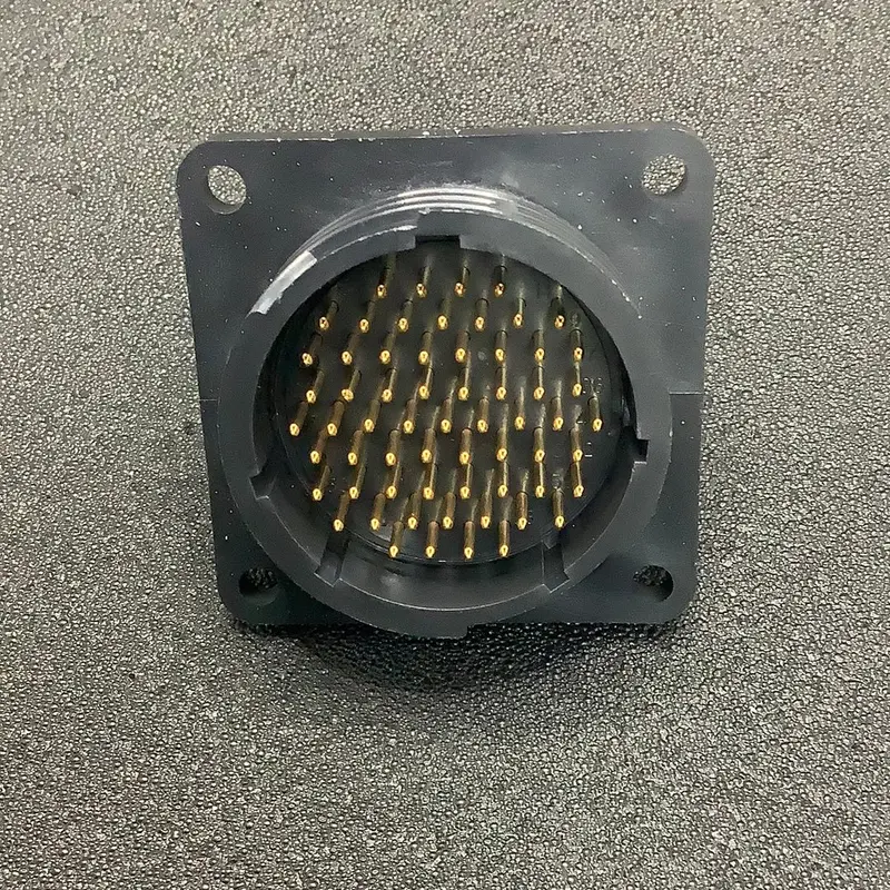 206455-2 - Amp - 63 Position Circular Connector Receptacle, Male Pins Solder 1