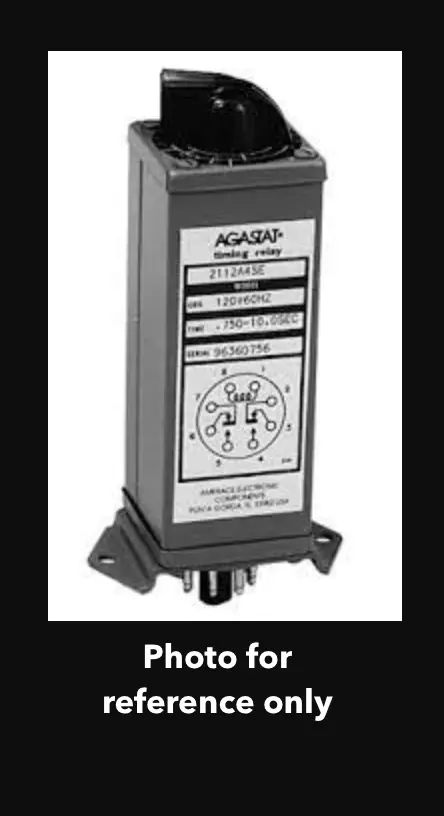 2122D9nf - Agastat/Tyco - 1-30Sec 28Vdc Off Delay Relay 1