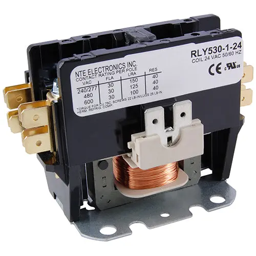 240Vac, Spst Norm. Open , Contactor 30Fla  -Rly530-1-240 1