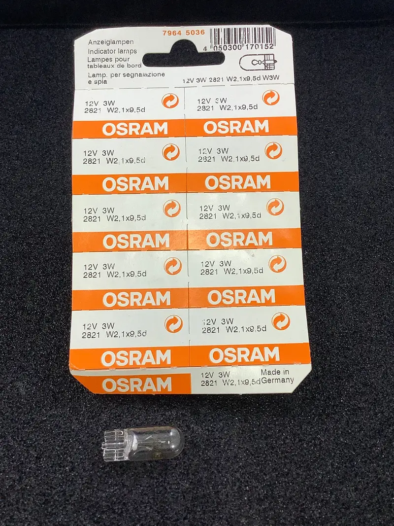 2821-10 - Osram - 12V 3W Lamp 10 Pack 1