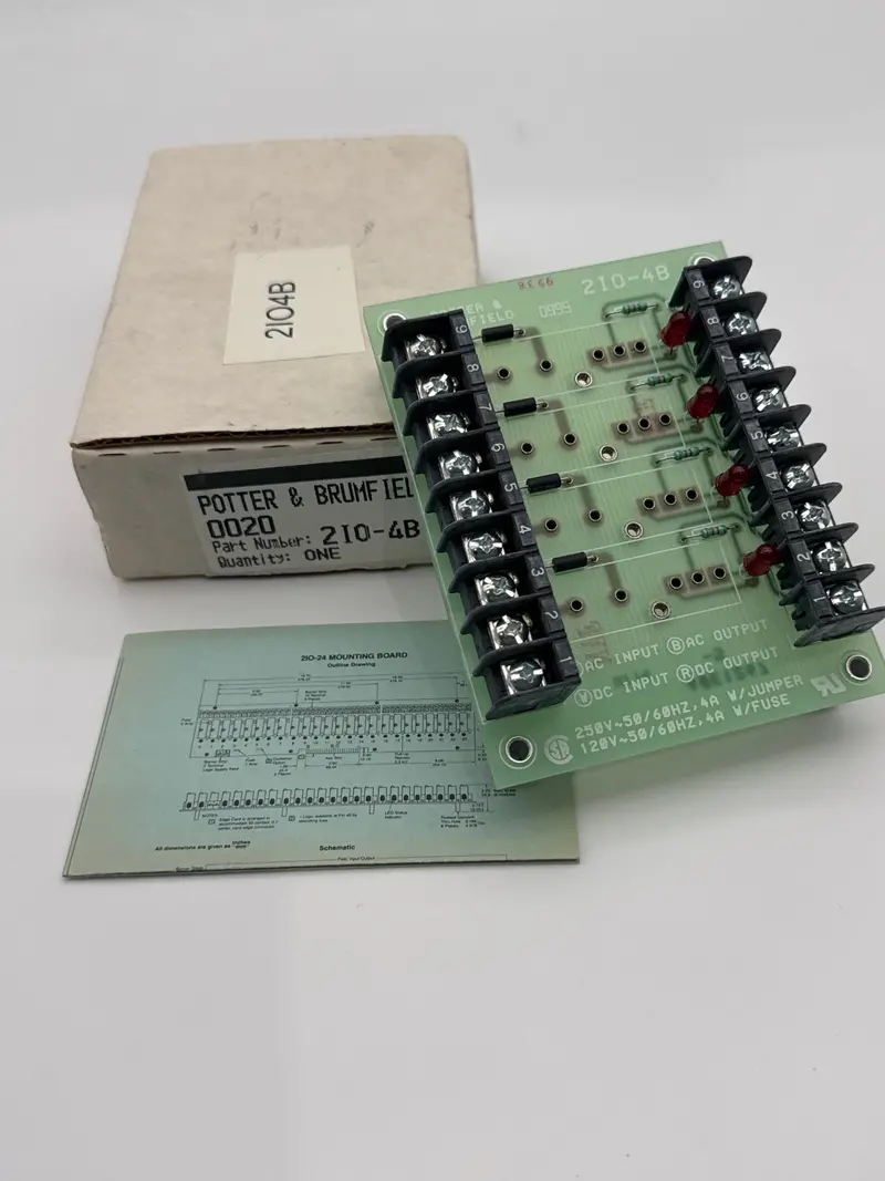 2Io4b - Potter & Brumfield - Mounting Board For I/O Modules 1