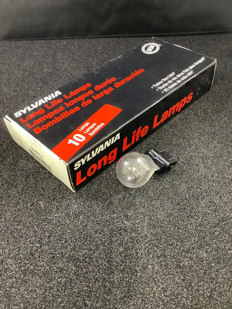 3157Ll-10 - Sylvania - 12.8V S-8 / Base: W2.5X16q Wedge Long Life Miniature Bulb. 10 Pack 1