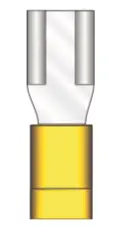 .375" 3/8", 10-12 Awg, Female Quick Disconnect, Vinyl Insulation, 14 Pcs Per Package 1