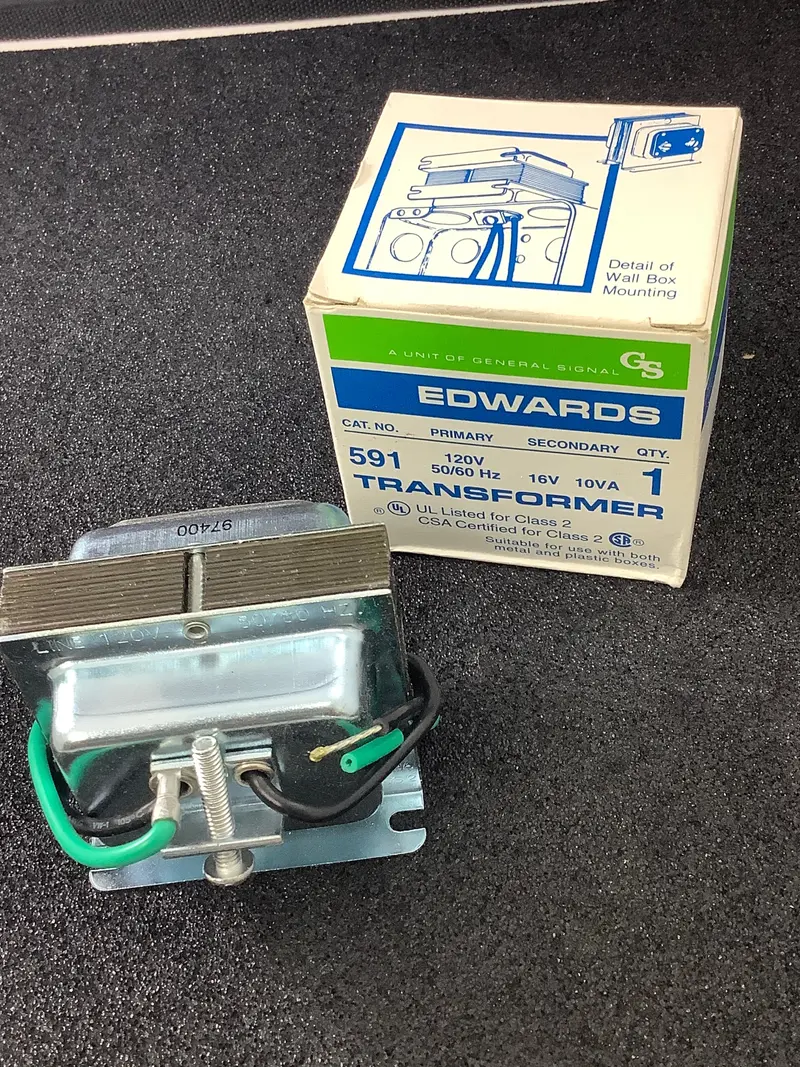 591 - Edwards - Transformer Pri: 120Vac Sec 16Vac  10Va 1
