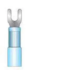 #6 Stud, 16-14 Awg, Fork Terminal, Heat Shrink Insulation, 25 Pcs Per Package 1