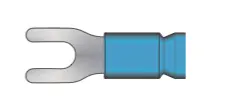 #6 Stud, 16-14 Awg, Fork Terminal, Vinyl Insulation, 100 Pcs Per Package 1