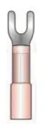 #6 Stud, 22-16 Awg, Fork Terminal, Heat Shrink Insulation, 100 Pcs Per Package 1