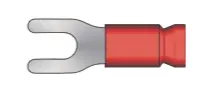 #6 Stud, 22-16 Awg, Fork Terminal, Vinyl Insulation, 1000 Pcs Per Package 1