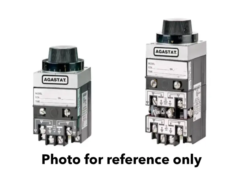 7024Ec - Agastat/Tyco - Off-Delay Time Delay Relay 4Pdt (4 Form C) 1.5 Sec ~ 15 Sec Delay 10A @ 400Vac Panel Mount 24Vac 1