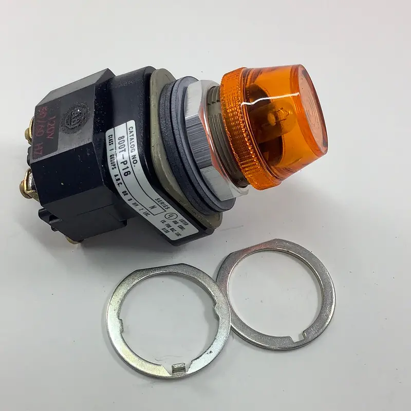 800T-P16a - Allen-Bradley Pilot Light, 120Vac, Amber, Transformer Type 1