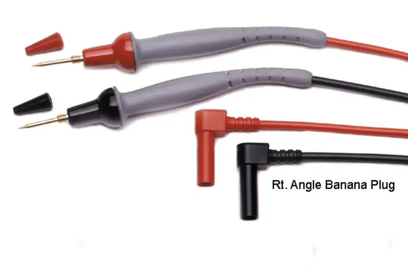 8017S - Softie Test Lead Set, Rt. Angle Male Banana Plug 1