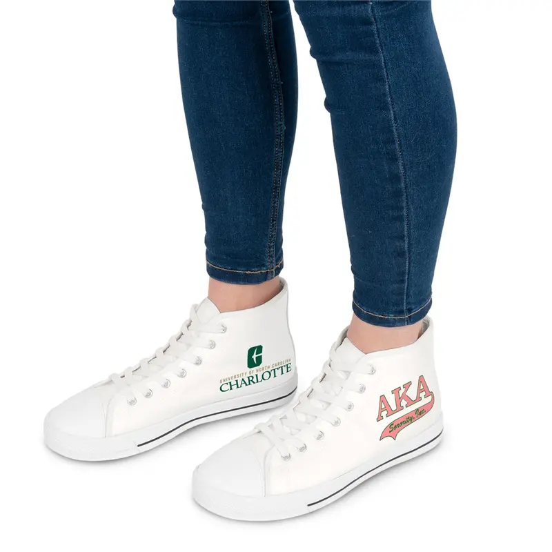 Aka Uncc Alumni Women's High Top Sneakers 1