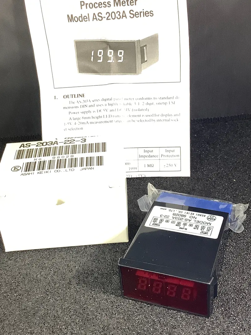 As-203A-22-3 - Asahi Keiki - 1.999Ma Dc Digital Meter 1