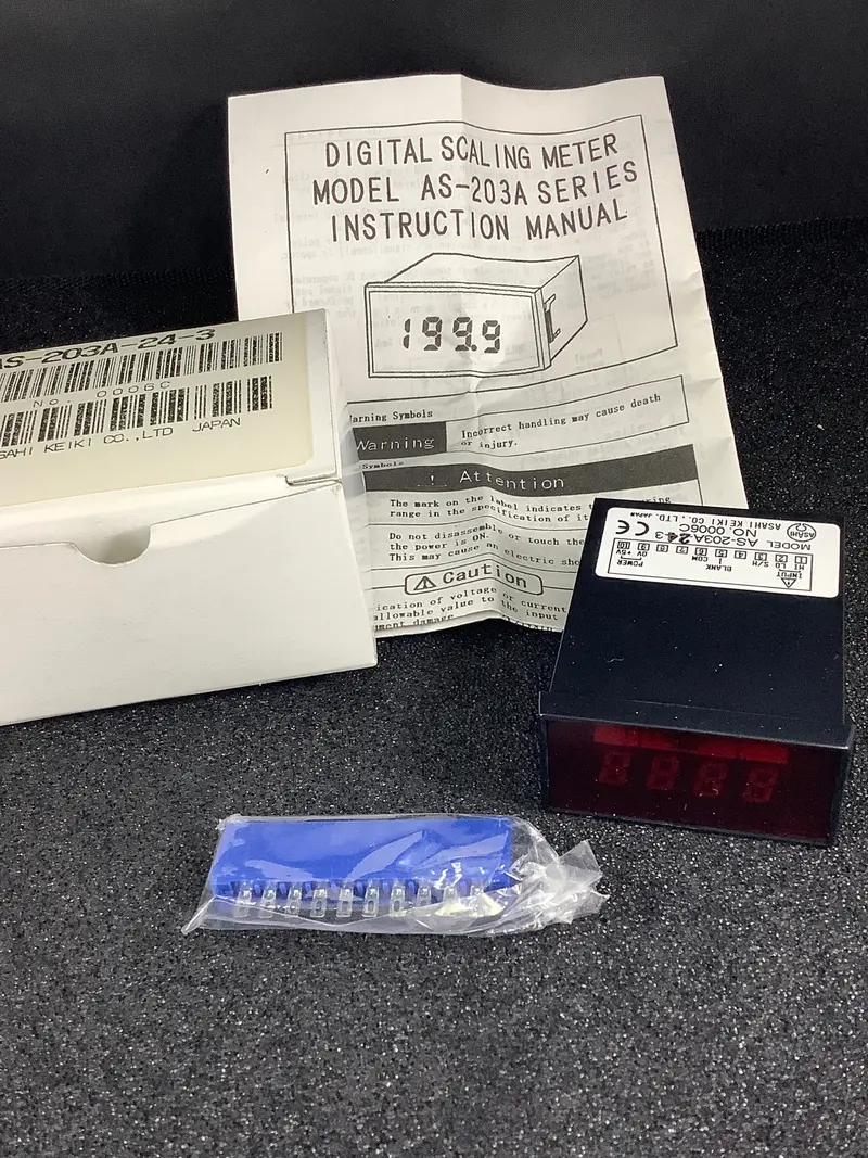 As-203A-24-3 - Asahi Keiki - 199.9 Ma Dc Panel Meter 1