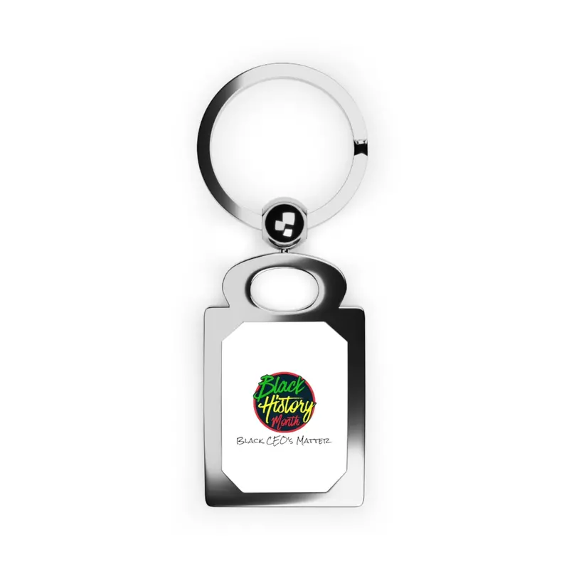 Black Ceo's Matter Rectangle Photo Keyring 1