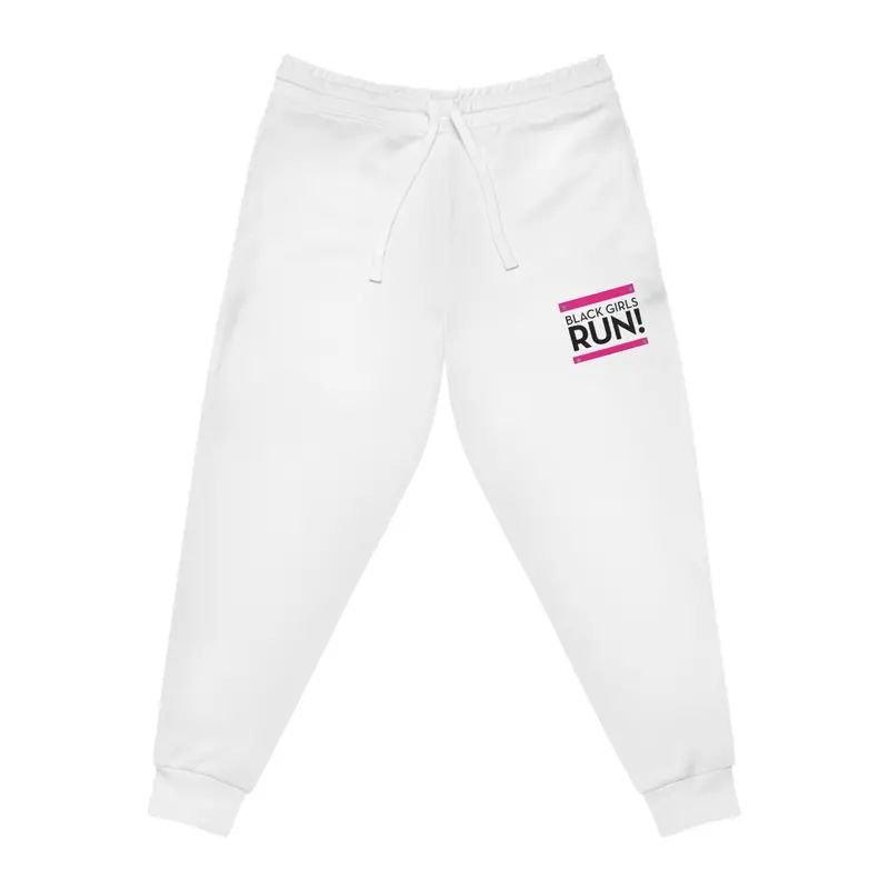 Black Girls Run Athletic Joggers (Aop) 1