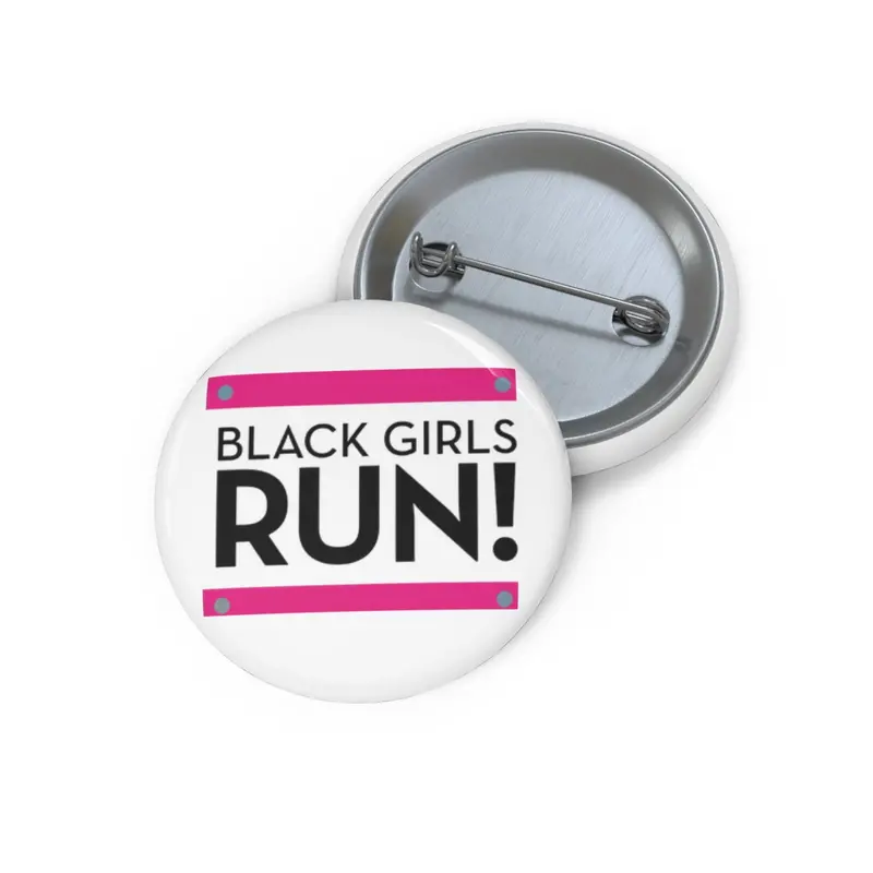 Black Girls Run Custom Pin Buttons 1