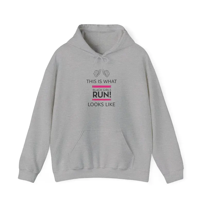 Black Girls Run Unisex Heavy Blend™ Hooded Sweatshirt 1