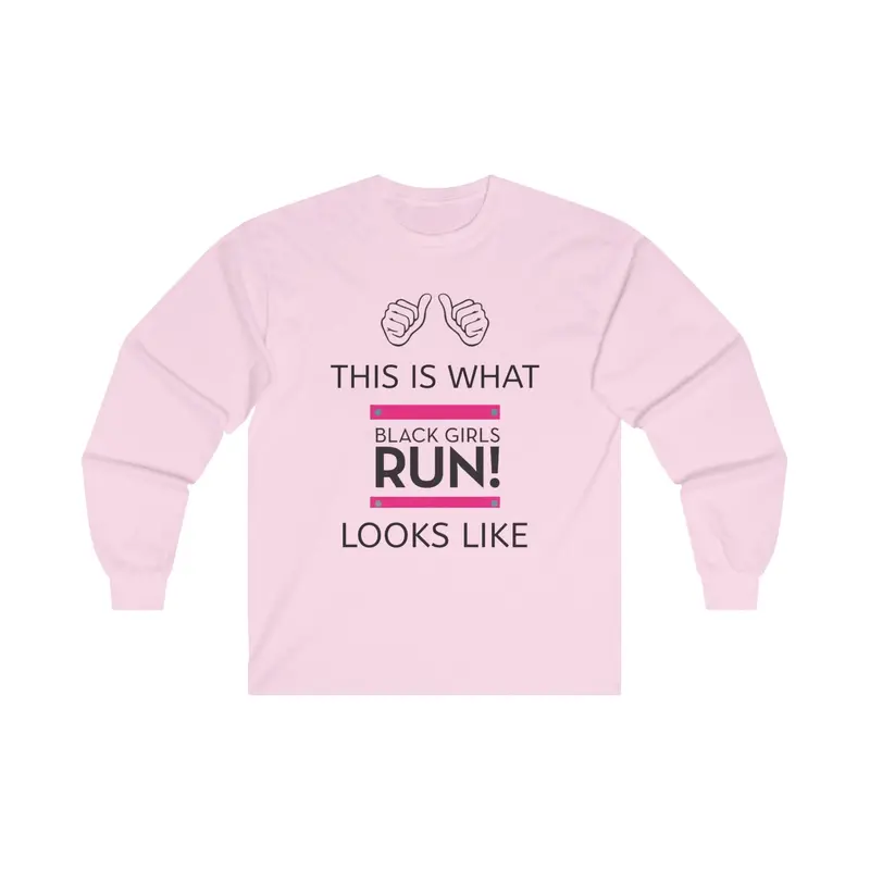 Black Girls Run Unisex Ultra Cotton Long Sleeve Tee 5