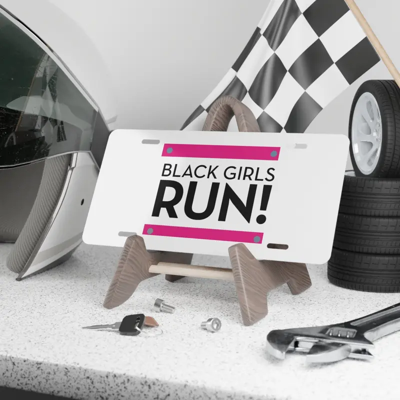 Black Girls Run Vanity Plate 1