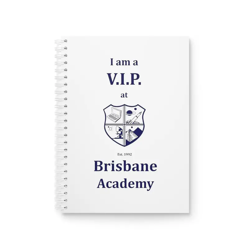 Brisbane Academy Vip Spiral Notebook 1
