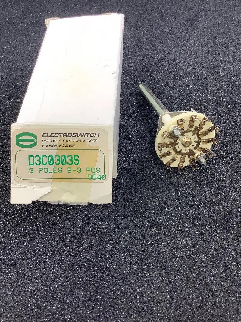 D3c0303s - Electroswitch - 3 Pole 3 Position Rotory Switch 1
