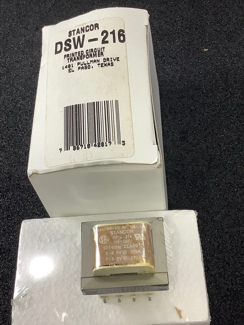 Dsw-216 - Stancor - Split Bobbin-Printed Circuit Transformers 115/230-8/16 @C.14/.07A 1