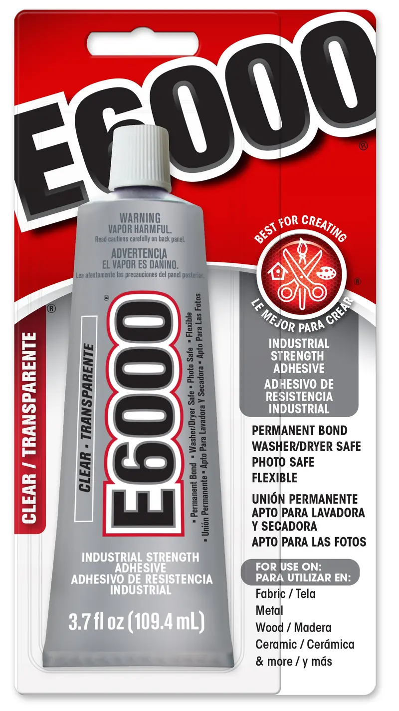 E6000 Clear, 3.7 Oz Tube, Carded 1