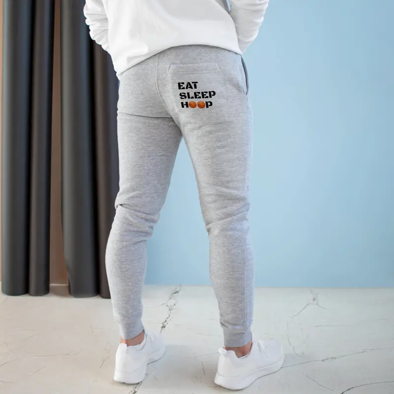 Eat Sleep Hoop Premium Fleece Joggers 1
