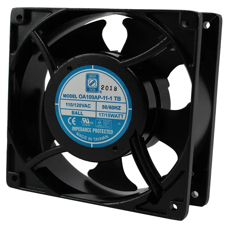 Fan  110Vac   .13A  15Watt 120Mm X 38Mm 110Cfm 42Db 1