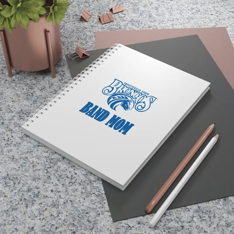 Fayetteville State Band Mom Spiral Notebook 1