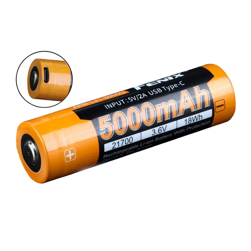 Fenix Arb-L21-5000U Usb-Rechargeable 5000Mah 21700 Li-Ion Battery 1