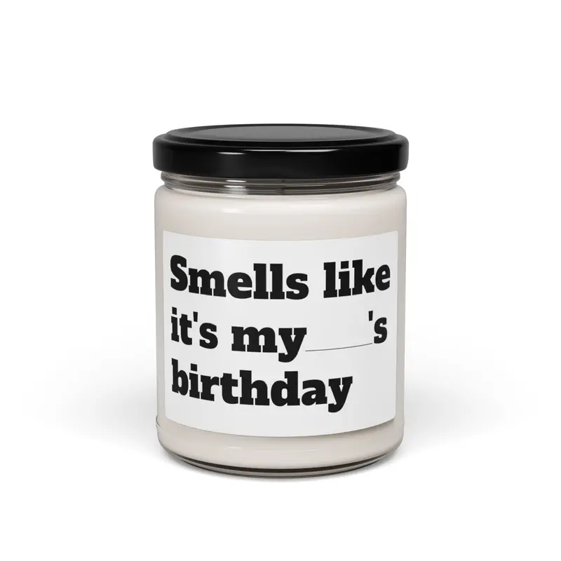 Fill In The Blank Birthday Scented Soy Candle, 9Oz 3