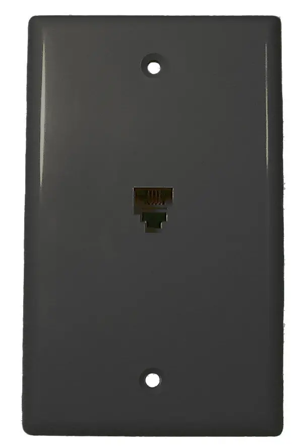 Flush Mt. Plate-Black-4 Cond. 1