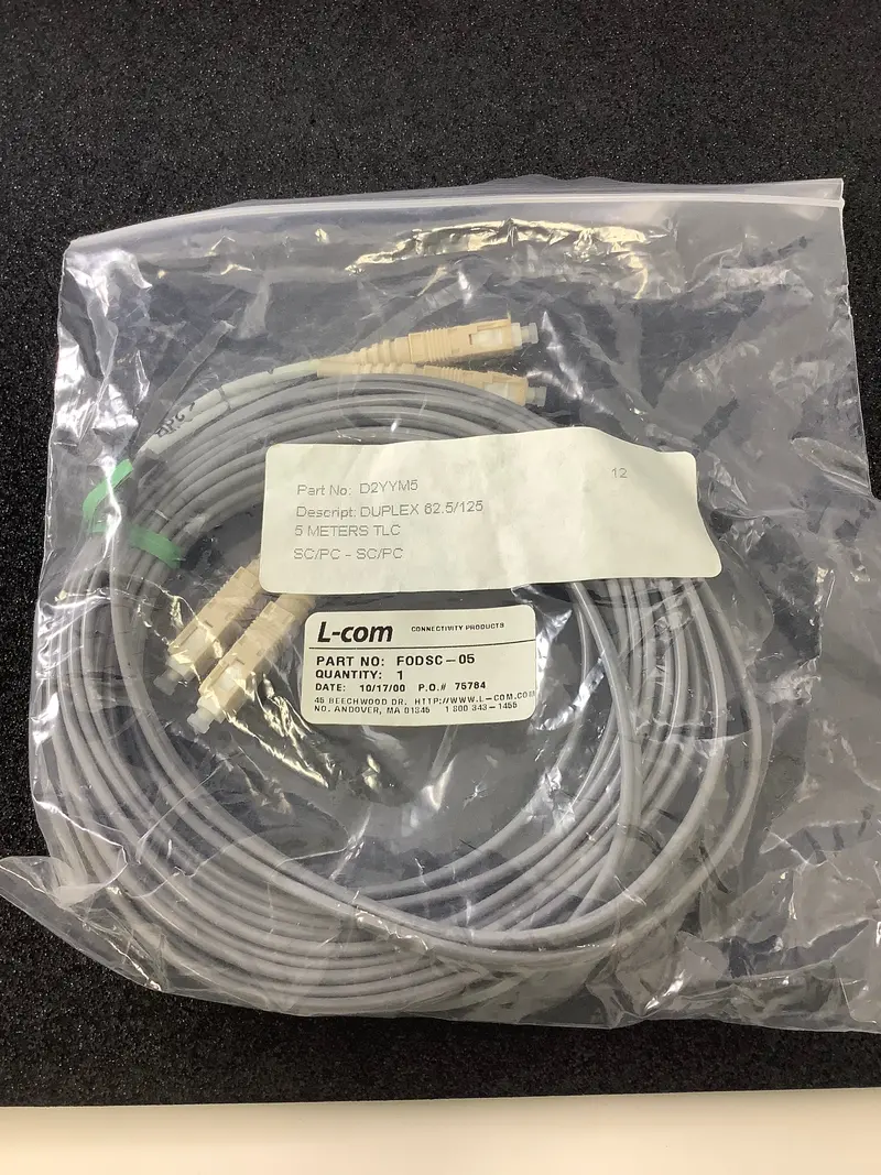 Fodsc-05 - L-Com - Fo Cable, Sc-Sc Duplex, Om1, 16.4 5M 1