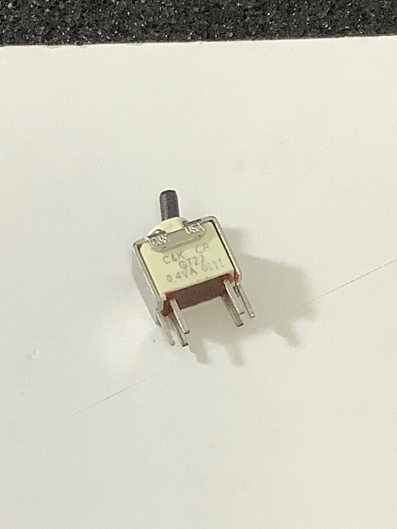 Gt22mv3ke - C&K - Dpst Sealed Ultra Min. Toggle Switch, Pc Mnt 1