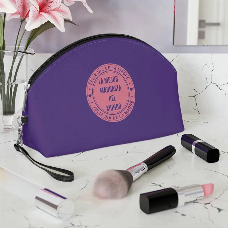 Happy Mother's Day Stepmom Spanish  Makeup Bag 1