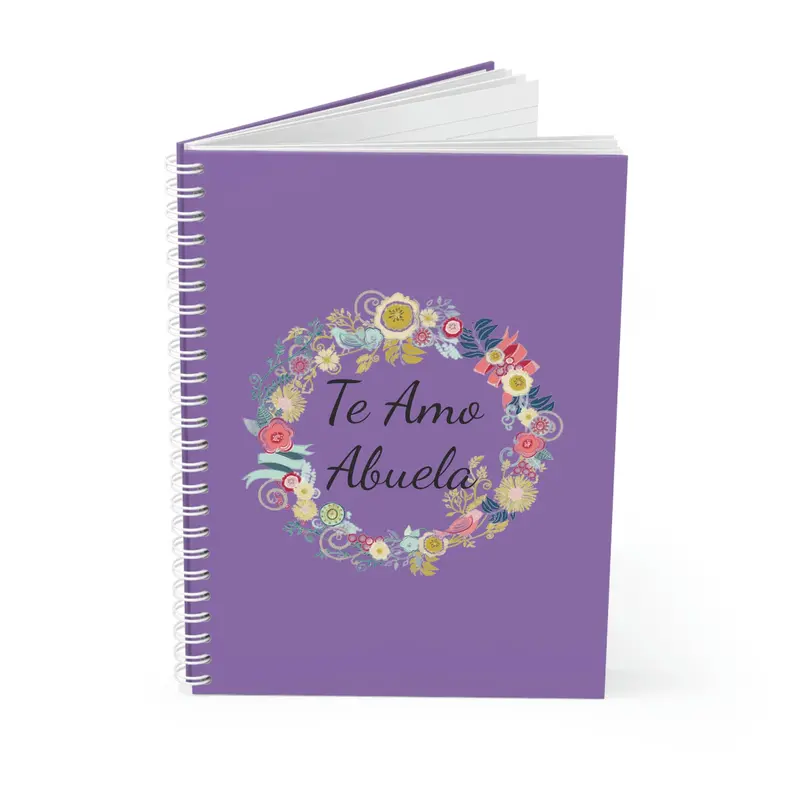 I Love You Grandma Spanish Spiral Notebook 1