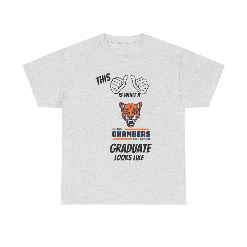 Julius Chambers Graduate  Unisex Heavy Cotton Tee 1