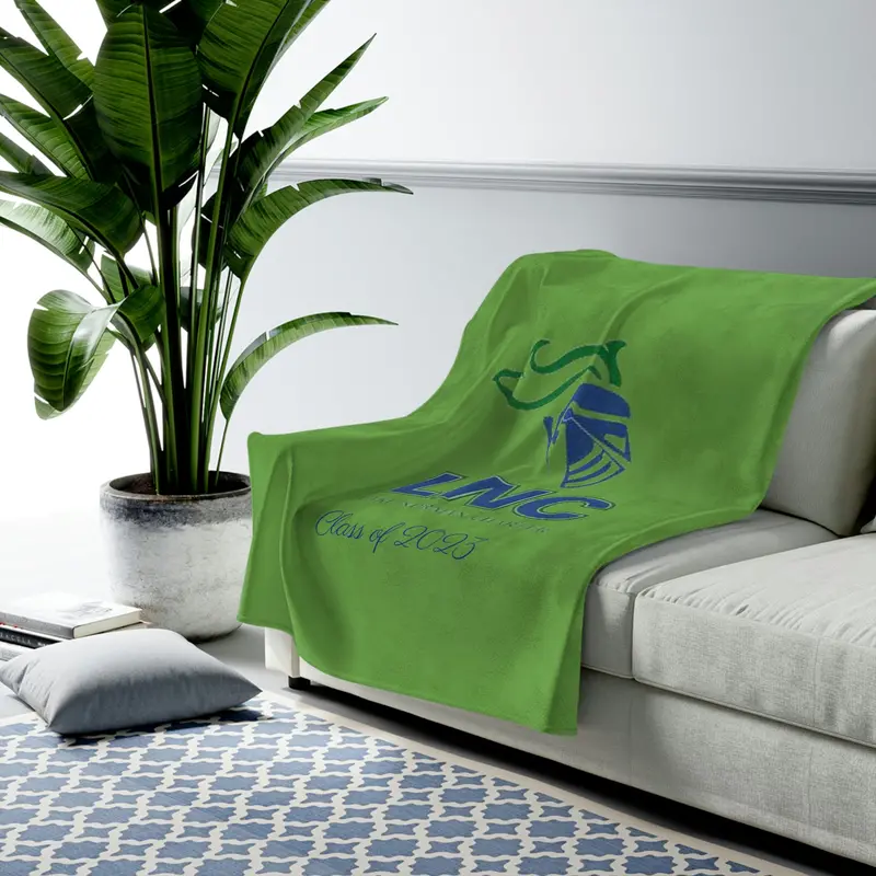 Lake Norman Charter Class Of 2023 Velveteen Plush Blanket 1