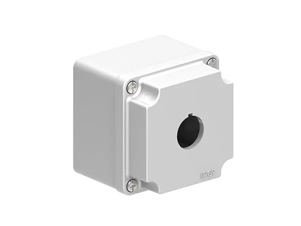 Lpzm1a8  Metal Control Station Box 1 Hole Grey 1
