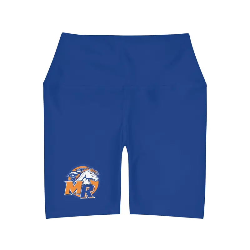 Marvin Ridge High Waisted Yoga Shorts (Aop) 1