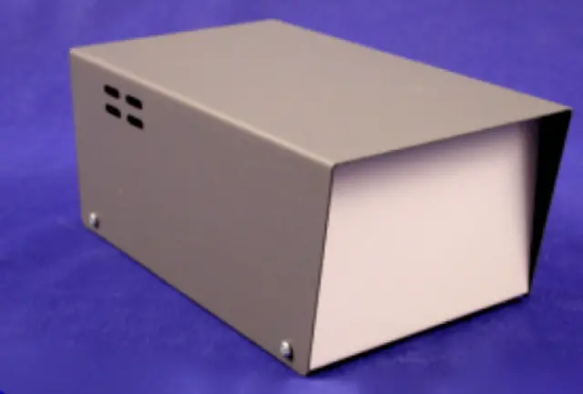 Metal Enclosure; 8.66X4.94X3.73In; Vented; 1
