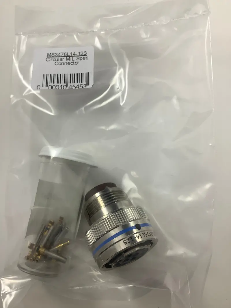 Ms3476l14-12S - Aero - Circular Mil Spec Connector Mb 12C 8#20, 4#16 Straight Plug, Skt 1