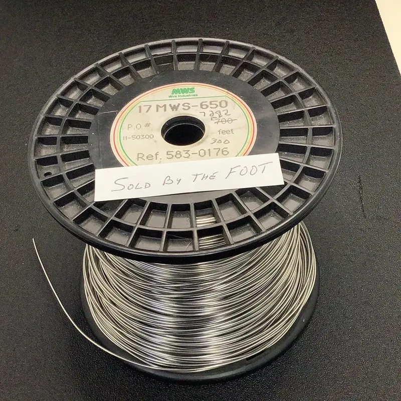Mws-650-17 - Mws - 17 Awg Nichrome Resistance Wire .3209 Ohms/Ft / Price Per Foot 1